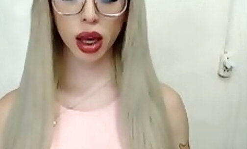 Horny Teen TGirl Deep Bareback on Webcam
